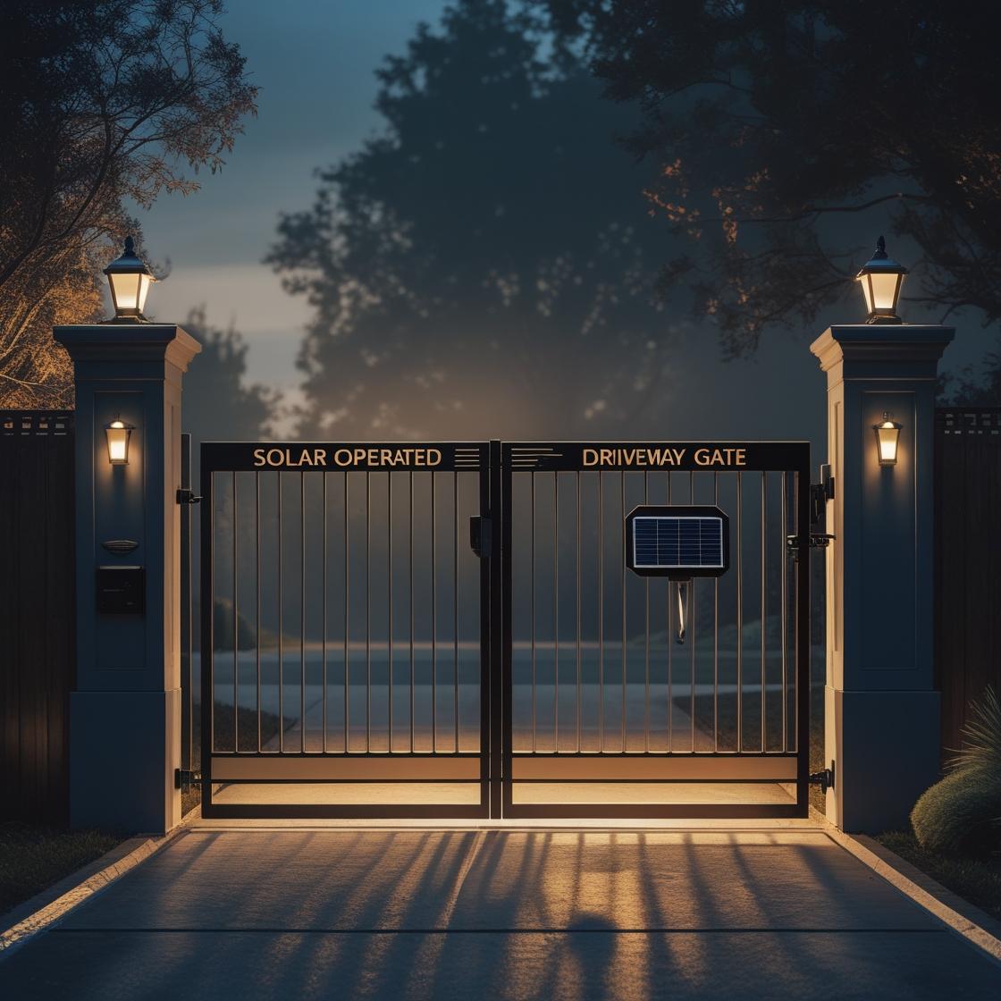 Solar-Powered Gate for New Construction Home in Fulshear TX - Image 3